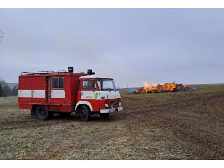 Pálení krovu březen 2023